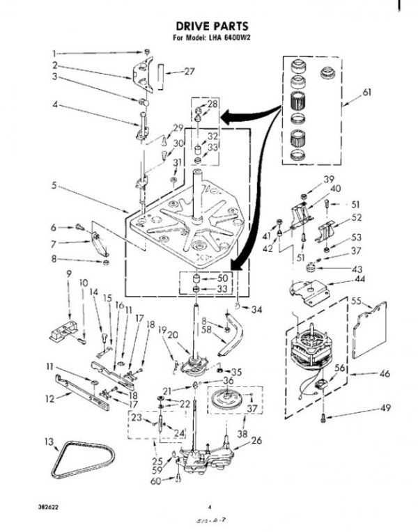 Whirlpool 359642 Washer Motor Switch