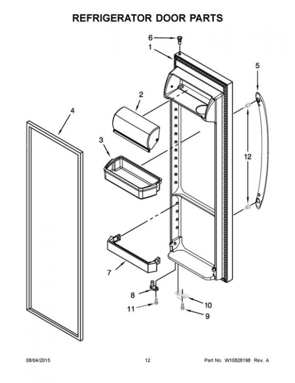 Whirlpool WP2187172K Cantilever Door Bin
