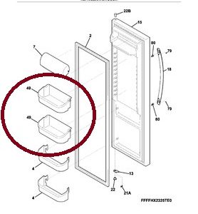 240356402 Refrigerator Door Bin