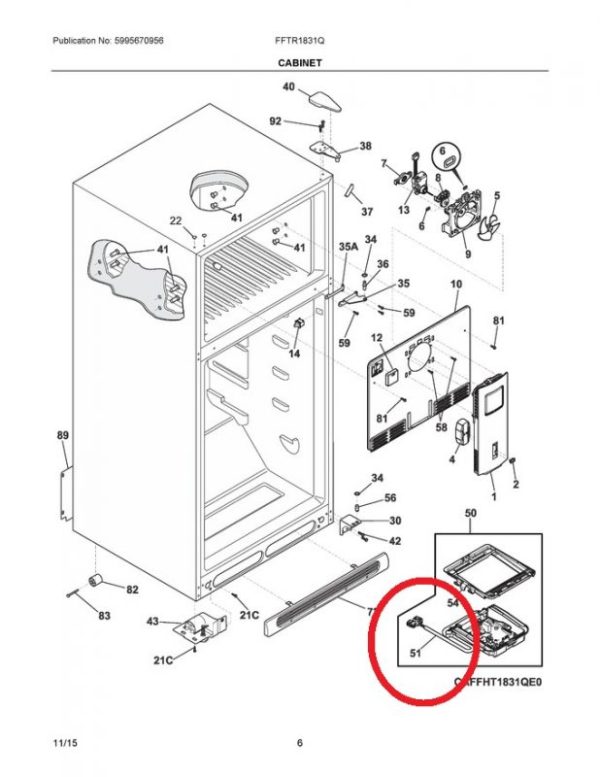 808700401 Refrigerator Wiring Harness