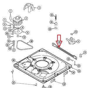 Whirlpool 21001881 Washer Stabilizer Bar NLA/s
