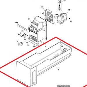 242093003 Ice Container Assembly