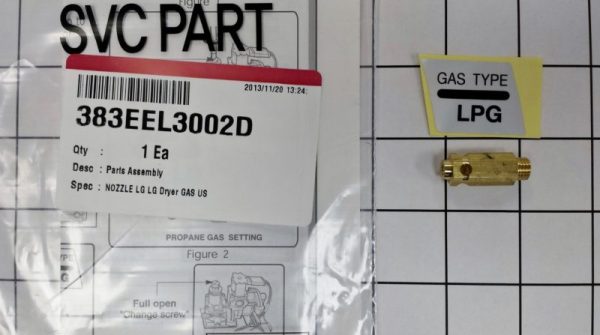 LG 383EEL3002D LG Gas Nozzle