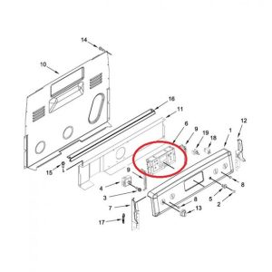 Whirlpool WPW10655840 Oven Control