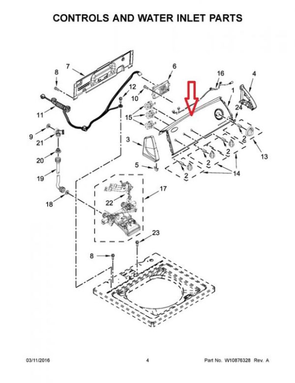 Whirlpool WPW10365092 Panel