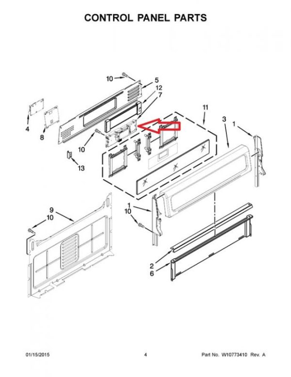 Whirlpool WPW10686476 Electronic Control