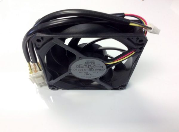 WR60X10358 GE refrigerator condenser fan motor assembly