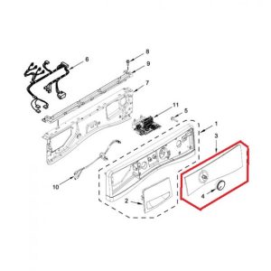 Whirlpool WPW10750477 Control Panel