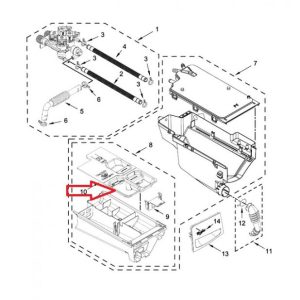 Whirlpool WPW10365885 Drawer - Dispenser, 3