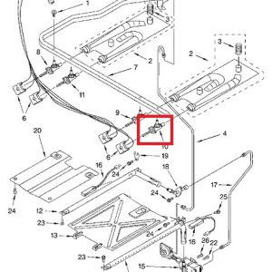 Whirlpool 3196849 Gas Surface Burner Valve