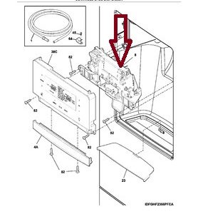 242270106 Dispenser Door Module