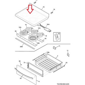 5304513155 Black Glass Smoothtop