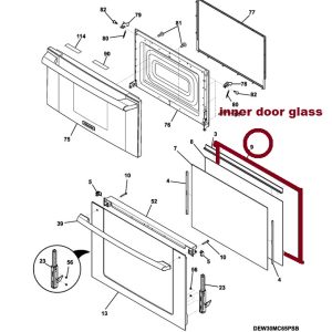 Frigidaire 5304505655 Inner Oven Door Glass Kit