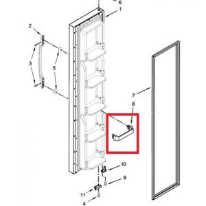 Whirlpool WP2309718 TRIM-DOOR