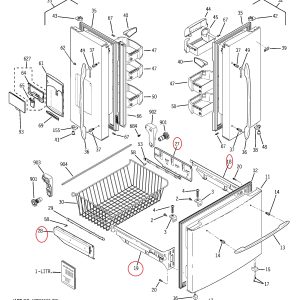 WR49X20767 Freezer Basker Rail Slide Kit for 20-22 cf