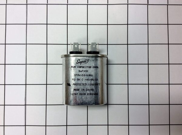 Supco CR5X370 Motor Run Capacitor 5uf 370v Oval