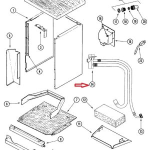 Whirlpool 99001868 Dishwasher Hose Assembly – Genuine Replacement Part