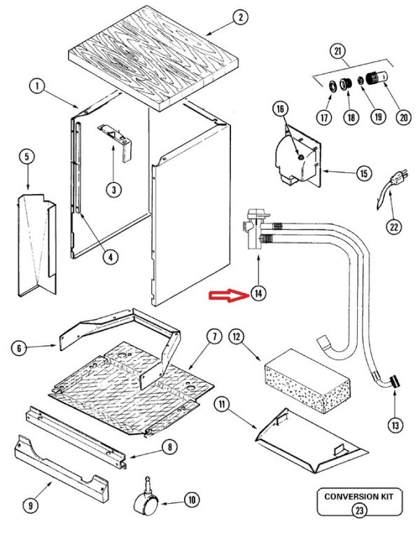 Whirlpool 99001868 Dishwasher Hose Assembly – Genuine Replacement Part