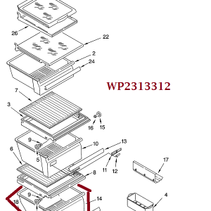 Whirlpool WP2313312 PAN-MEAT