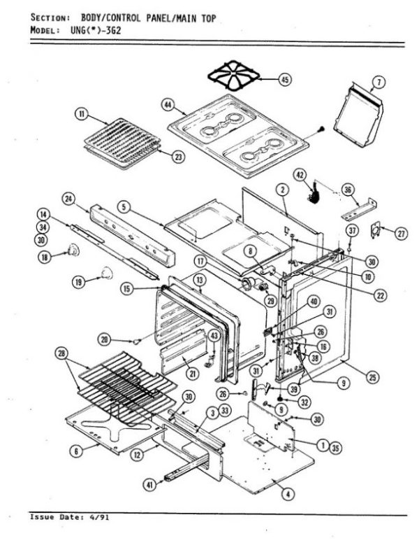 NLA 7212P001-60 Oven door gasket seal