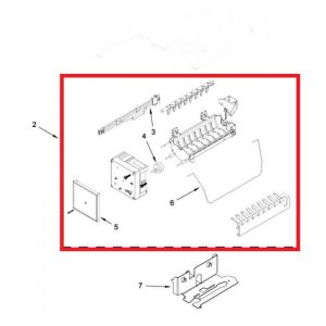 Whirlpool W10886931 Refrigerator Ice Maker Assembly – Genuine Replacement Part