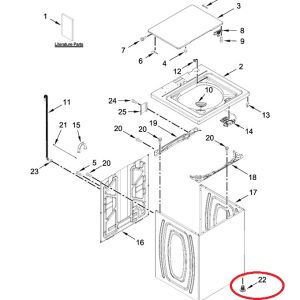 Whirlpool W11213957 Washer Leveling Leg Feet