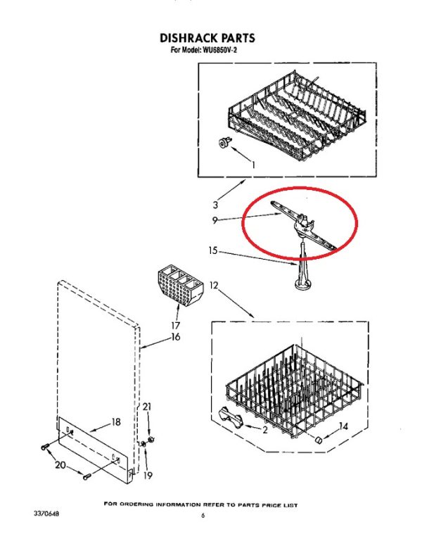 Whirlpool WP304204 Dishwasher