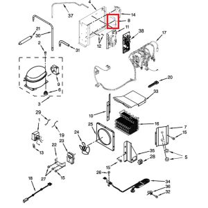 Whirlpool WP2259350 Refrigerator Power Supply Board