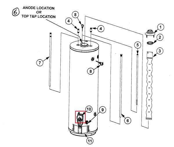 A.O.Smith 100111369 Gas Valve Assembly