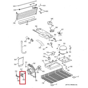 WR60X10348 GE condenser fan motor